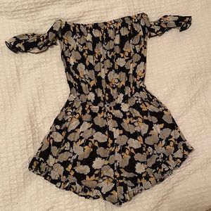 Shore Brand Off The Shoulder Ruffle Romper